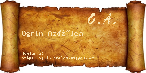 Ogrin Azálea névjegykártya